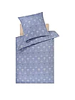 JOOP | Satin-Bettwäsche CORNFLOWER CHARM 70x90 / 140x200cm Vanilla | hellblau